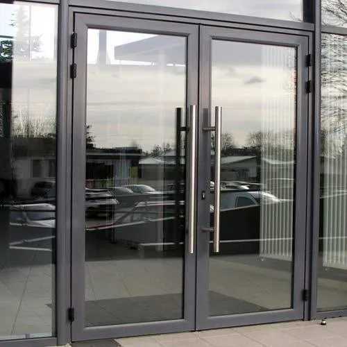 ALUMINIUM, TOUGHENED GLASS DOOR